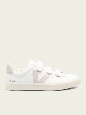 Veja Recife Leather White Natural Sneakers Velcro US 7 EU 38
